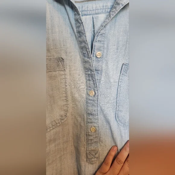 Merona Sky Blue Casual Shirt - Picture 4 of 5